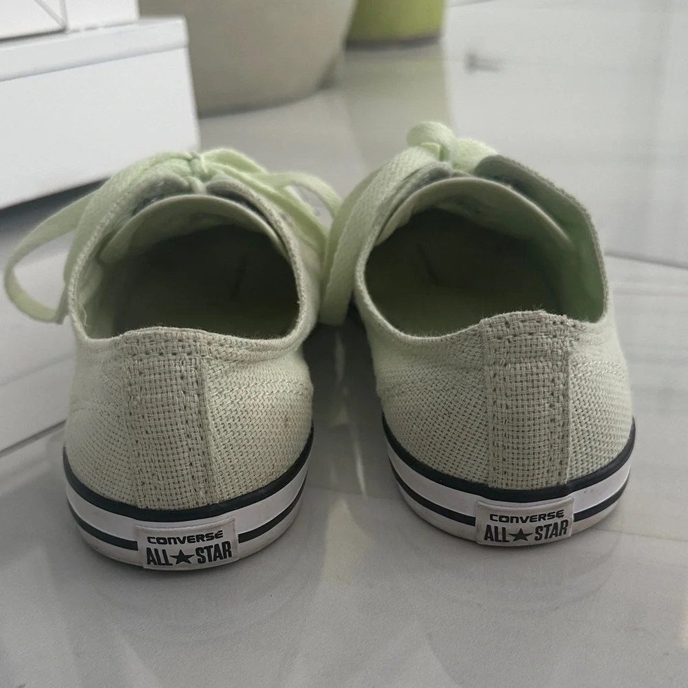 Perfect Easter outfit must have- Converse Mint Green Canvas Sneakers - Picture 4 of 11